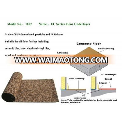 PUR-foam & Cork Floor Underlayer